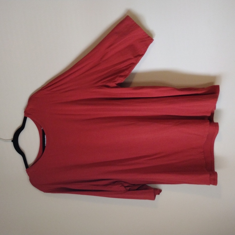 Relaxed Fit Women's Red Top